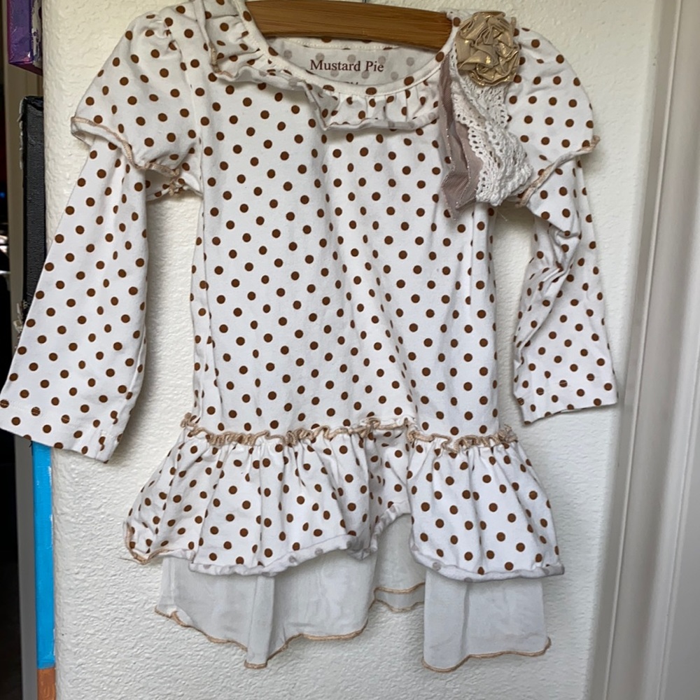 Mustard pie EUC dress sz 18 mo